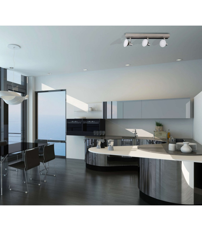 Jericho LED Ceiling Spotlight Bar Chrome 3000K-2