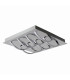 Manchester Dimmable Integrated LED Semi Flush Ceiling Light Chrome 3000K 8 Light-1