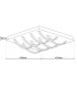Manchester Dimmable Integrated LED Semi Flush Ceiling Light Chrome 3000K 8 Light-3