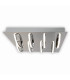 Manchester Dimmable Integrated LED Semi Flush Ceiling Light Chrome 3000K 8 Light-4