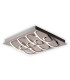 Manchester Dimmable Integrated LED Semi Flush Ceiling Light Chrome 3000K 8 Light-5