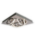 Manchester Dimmable Integrated LED Semi Flush Ceiling Light Chrome 3000K 9 Light-5