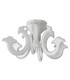 Ludwig Dimmable Integrated LED Semi Flush Ceiling Light White 2700K Remote Control-1