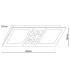 Chur 30x12cm Integrated LED Semi Flush Ceiling Light Chrome 3000K-3
