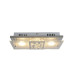 Chur 30x12cm Integrated LED Semi Flush Ceiling Light Chrome 3000K-4