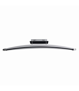 Bow Dimmable Integrated LED Semi Flush Ceiling Light Chrome 3000K-1