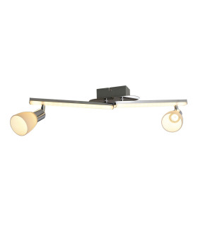 Ibiza LED 61cm Twin Ceiling Spotlight Chrome 3000K-1