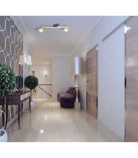 Ibiza LED 61cm Twin Ceiling Spotlight Chrome 3000K-2