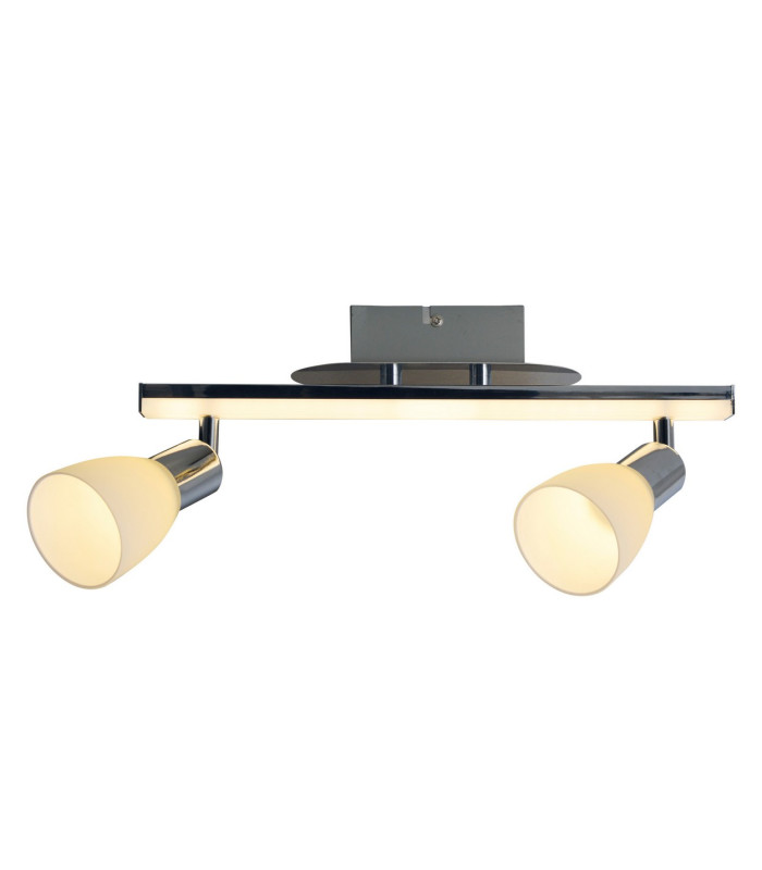 Ibiza LED 39cm Twin Ceiling Spotlight Chrome 3000K-3