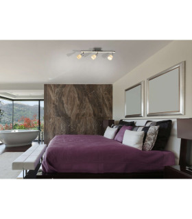 Ibiza LED Tiple Ceiling Spotlight Bar Chrome 3000K-2