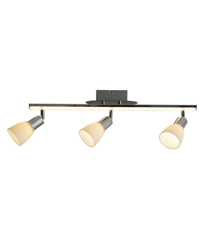 Ibiza LED Tiple Ceiling Spotlight Bar Chrome 3000K-4