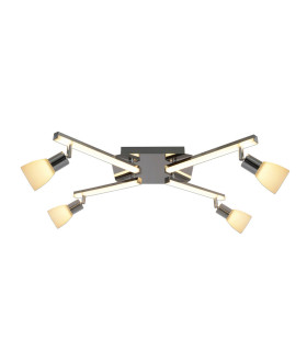 Ibiza LED Multi Arm Semi Flush Ceiling Lamp Chrome 3000K-1