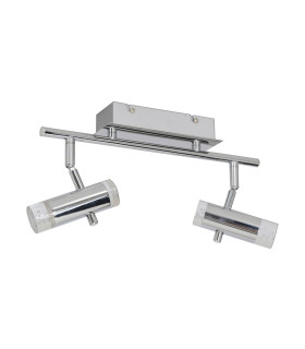 Garda LED Twin Ceiling Spotlight Chrome 3000K-1