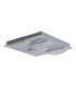 Chur 30x30cm Integrated LED Semi Flush Ceiling Light Chrome 3000K-1