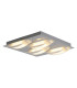 Chur 30x30cm Integrated LED Semi Flush Ceiling Light Chrome 3000K-4