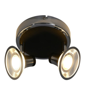 Neapel LED Twin Ceiling Spotlight Chrome 3000K-1