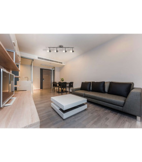 Garda LED Quad Ceiling Spotlight Bar Chrome 3000K-2