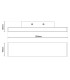 Dubai 32x7cm Integrated LED Wall Lamp Chrome 3000K-3