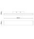 Dubai 45x7cm Integrated LED Wall Lamp Chrome 3000K-5