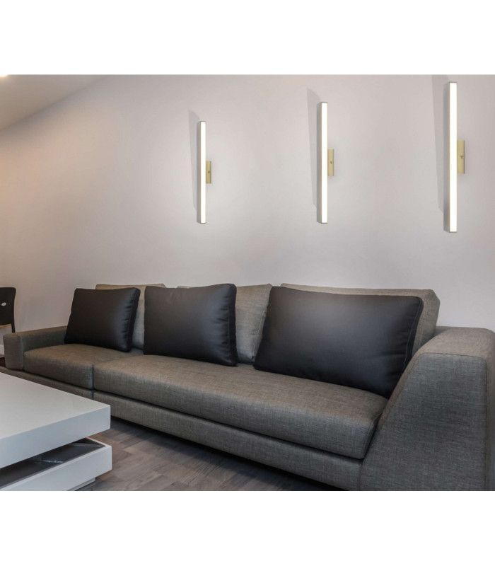Dubai 60x7cm Integrated LED Wall Lamp Chrome 3000K-2