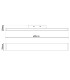 Dubai 60x7cm Integrated LED Wall Lamp Chrome 3000K-3