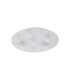 Firenze Integrated LED Semi Flush Ceiling Light Silver 3000K-1