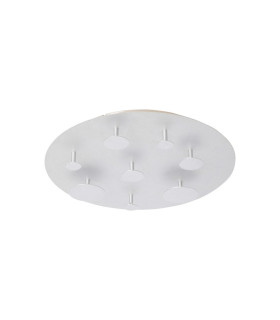 Firenze Integrated LED Semi Flush Ceiling Light Silver 3000K-1