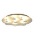 Firenze Integrated LED Semi Flush Ceiling Light Silver 3000K-4
