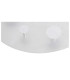 Firenze Integrated LED Semi Flush Ceiling Light Silver 3000K-5