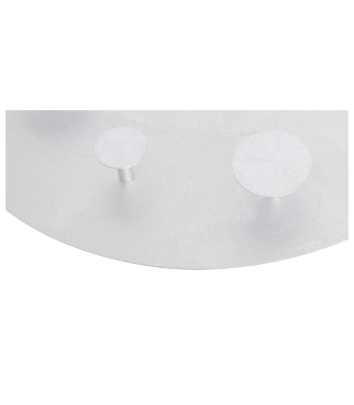 Firenze Integrated LED Semi Flush Ceiling Light Silver 3000K-5