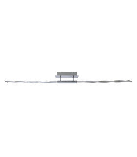 Twist Dimmable Integrated LED Semi Flush Ceiling Light Chrome 3000K-1
