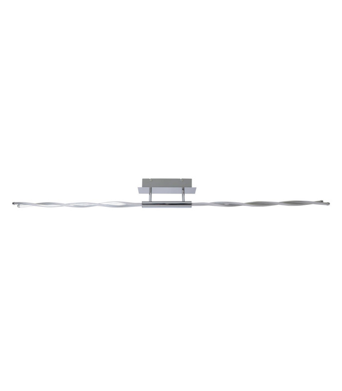 Twist Dimmable Integrated LED Semi Flush Ceiling Light Chrome 3000K-1