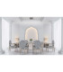 Twist Dimmable Integrated LED Semi Flush Ceiling Light Chrome 3000K-2
