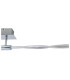 Twist Dimmable Integrated LED Semi Flush Ceiling Light Chrome 3000K-4