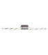 Twist Dimmable Integrated LED Semi Flush Ceiling Light Chrome 3000K-5