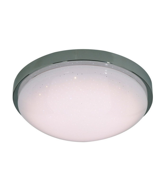 Cantania Dimmable LED Flush Ceiling Light Chrome 3000-6000K Remote Control-1