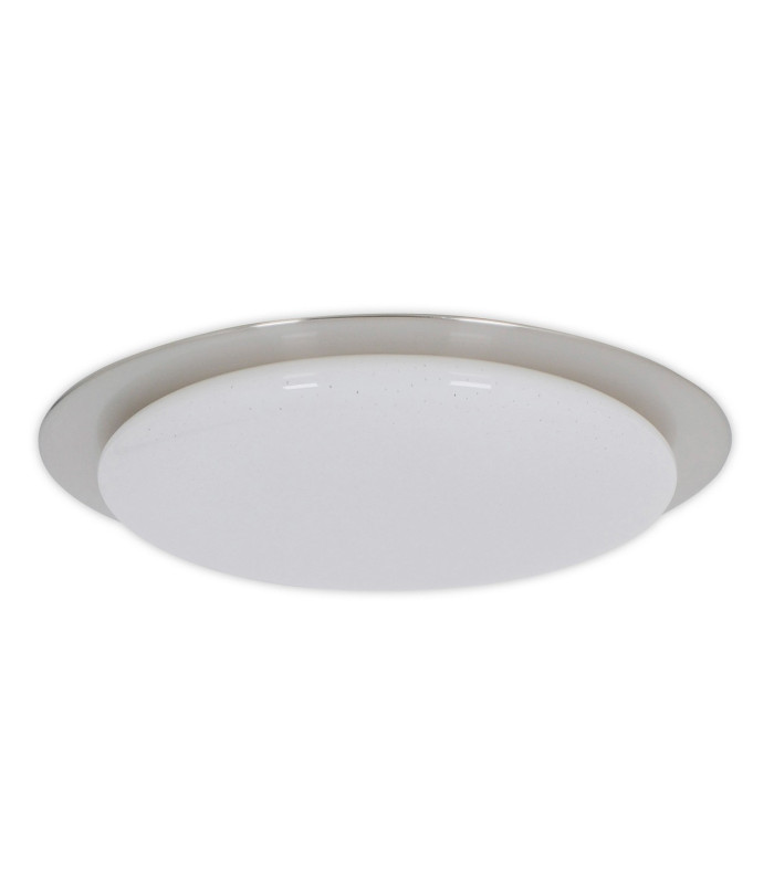 Auckland Dimmable LED CCT Bathroom Ceiling Light Steel-Blank 2700-6500K IP44 Remote Control-1