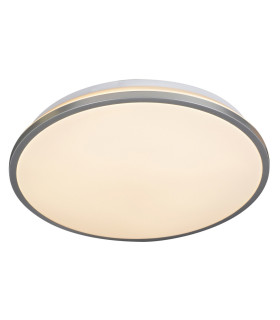 Alicante LED Flush Ceiling Light Aluminium 3000K-1