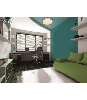 Alicante LED Flush Ceiling Light Aluminium 3000K-2