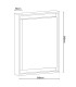 Mio LED 34cm Square Flush Ceiling Light White 3000K IP54-4