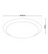 Turin Dimmable LED CCT Flush Ceiling Light White 2777-6672K Remote Control-3