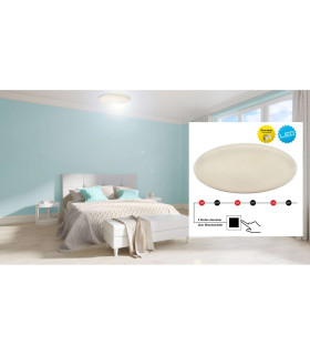 Ravenna Dimmable LED Flush Ceiling Light White 4000K-2