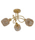 Josefa Multi Arm Semi Flush Ceiling Lamp Gold 3xE14 3000K-1