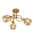 Josefa Multi Arm Semi Flush Ceiling Lamp Gold 3xE14 3000K-5