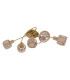 Josefa Multi Arm Semi Flush Ceiling Lamp Gold 5xE14 3000K-1