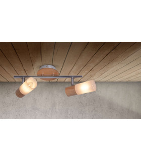 Todtnau Twin Ceiling Spotlight Nature 2xE14-2