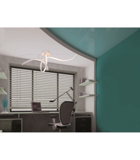 Odrive Dimmable Integrated LED Semi Flush Ceiling Light White 3000K-2