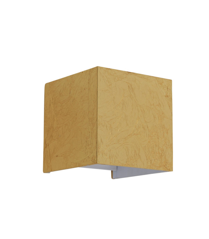 Pisa LED Flush Wall Uplighter Gold 3000K-1