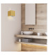 Pisa LED Flush Wall Uplighter Gold 3000K-3