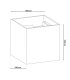 Pisa LED Flush Wall Uplighter Gold 3000K-4